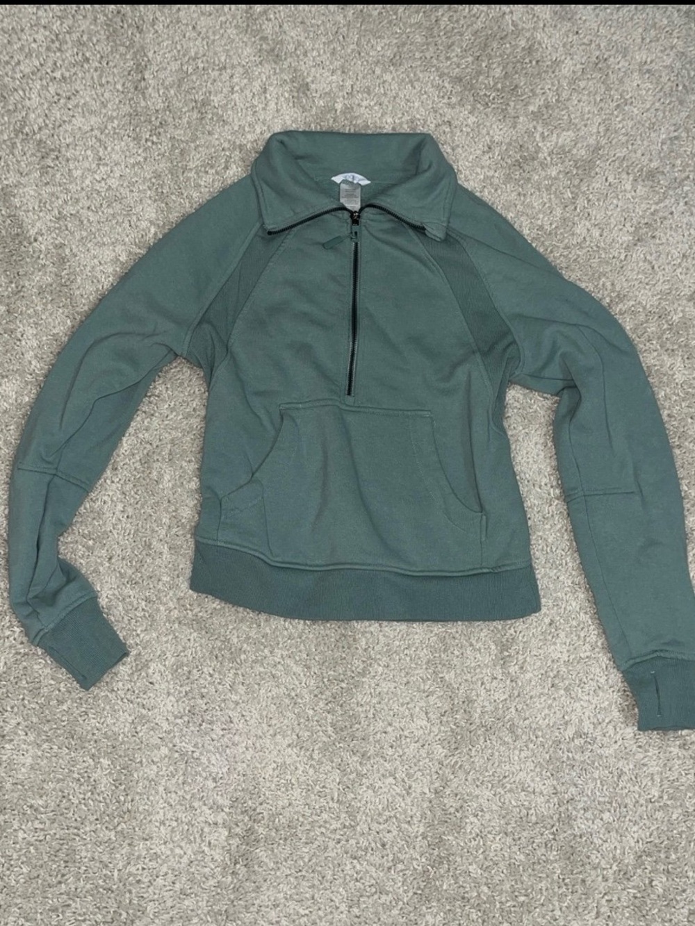 BRAND NEW Cozy Half-Zip Pullover Sweatshirt - Green